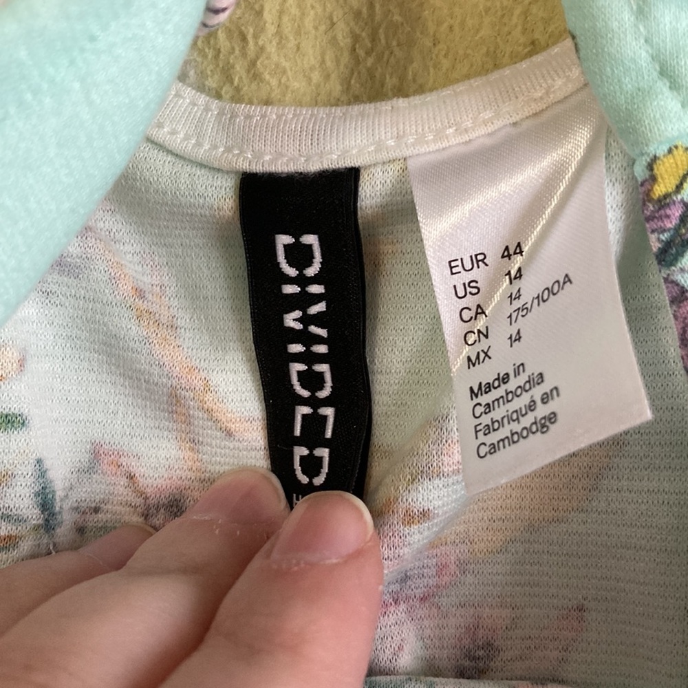 H&M Floral Sundress Size 14 - Picture 3 of 4